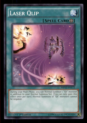 Yugioh Laser Qlip #MP15-EN172 2015 Mega-Tins Mega Pack LP-image