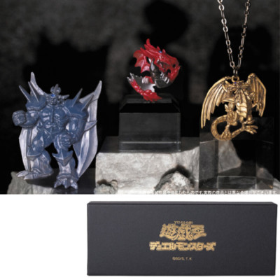 YuGiOh Three Legendary Gods Jewelries Set Ra Obelisk Slifer Palnart Poc-image
