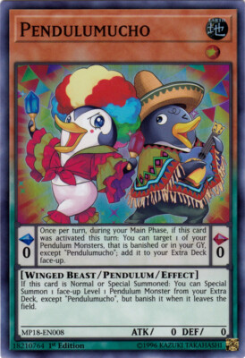 Pendulumucho - MP18-EN008 - Super Rare - 1st Edition NM YuGiOh!  2018 Mega-Tin M-image