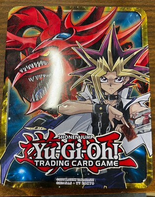 YU-GI-OH TRADING CARD GAME 2016 YUGI & SLIFER MEGA-TIN EMPTY BOX-GREAT COND!-image