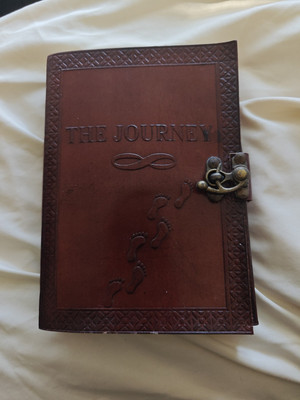 The Journey leather journal Brown Journal notebook travel journal Leather dairy.-image