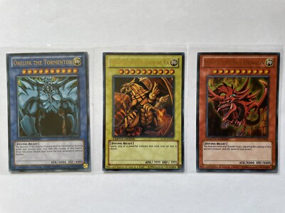 Egyptian God Cards Obelisk Slifer Ra Legendary 25th Anniversary LC01-EN001-003-image