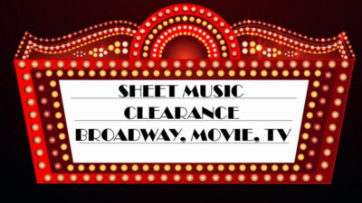 Sheet Music CLEARANCE Create Your Own Lot BROADWAY, MOVIES, TV #1 Drop Down Menu-image