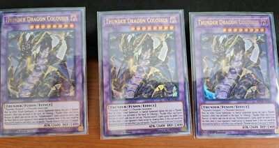 Thunder Dragon Colossus MP19-EN183 2019 Gold Sarcophagus Tin Mega Pack 1st...-image