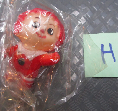 Antique 1960s Floral Cupcake Pick Little Orphan Annie Flocked 2