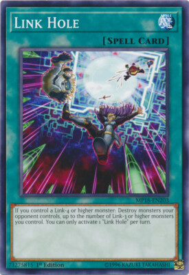 Link Hole - MP18-EN203 - Common - 1st Edition NM YuGiOh!  2018 Mega-Tin Mega Pac-image