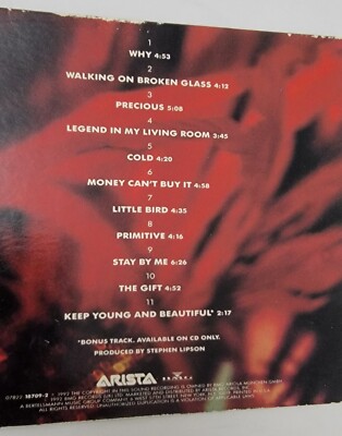 Annie Lenox- Diva Audio CD (1992) Bonus Track - Like New-image
