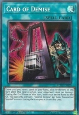 Light Play x 1 Card of Demise - LCKC-EN029 - Secret Rare - 1st Edition LCKC Lege-image