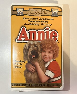 Annie VHS (1997) Clamshell Columbia Tristar Family Collection Broadway Tribute-image