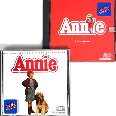 Annie Musical + Original Movie Soundtrack 2 CD Bundle Broadway Cast Mike Nichols-image