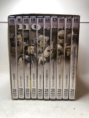 TV Classic Westerns 20-Disc DVD Set 110 Episodes Autry Rogers Slade Kid Ranger-image