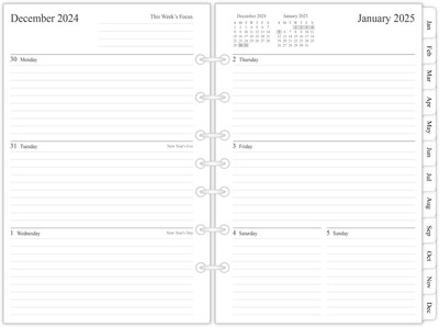 newestor 2025 Weekly & Classic (Size 4) - 5.5”x8.5“, White -image