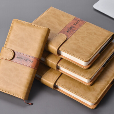PU Leather Vintage Journal Notebook Lined Paper Writing Diary 240 Pages Planner-image