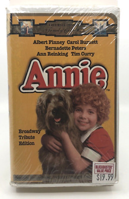 ANNIE 1997 VHS Broadway Tribute Edition in Clamshell Case Watetmark NEW Sealed-image