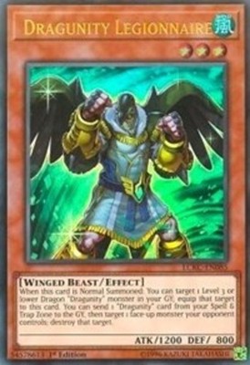 Yugioh! Dragunity Legionnaire - LCKC-EN085 - Ultra Rare - 1st Edition Near Mint,-image