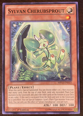 Sylvan Cherubsprout MP15-EN013 YuGiOh! COMMON Mega Pack 2015 1st Ed Near Mint x1-image