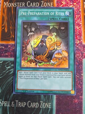 Yu-Gi-Oh! Pre-Preparation of Rites MP17-EN034  Super Rare 1st Edition Near Mint-image