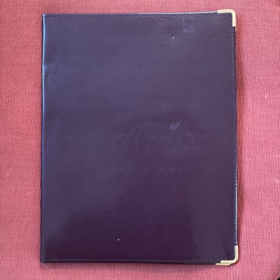 Vintage Hazel USA Faux Leather Writing Legal Pad Portfolio Folder Brown-image
