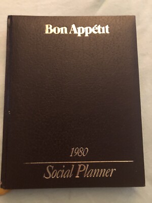 Bon Appetit 1980 Social Planner HARDCOVER Faux Leather-image