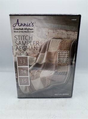 NEW SEALED DVD ANNIE'S CROCHET AFGHAN STITCH SAMPLER AFGHAN BLOCKS 13 14 15-image