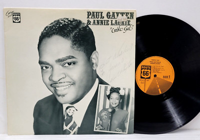 PAUL GAYTEN & ANNIE LAURIE Creole Gal 1979 LP Route 66 KIX-8 NM AUTOGRAPHED-image