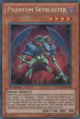 Yugioh! HP Phantom Skyblaster - LCGX-EN194 - Secret Rare - 1st Edition Heavily P-image