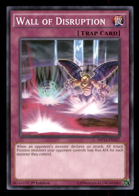 Yugioh Wall of Disruption #MP15-EN237 2015 Mega-Tins Mega Pack LP-image