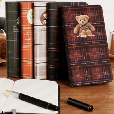 Cute PU Leather Journal A6 Notebook Lined Paper Writing Diary Planner 196 Pages-image