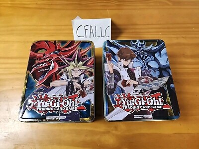 2x Yugioh 2016 Mega Tin Empty Card Collectible Tin God Card Tins-image