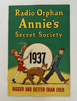1937 Radio Orphan Annie Secret Society Club Manual Premium Rare Collectible-image