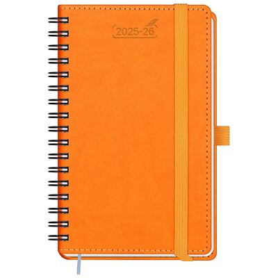 2025-2026 Pocket Planner Weekly and Monthly Calendar Spriral Bound with Pocket-image