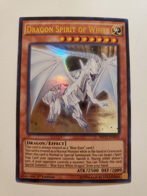 Dragon Spirit of White MP17 Ultra Rare Yugioh Card 2017 Mega Pack 1st Edition-image