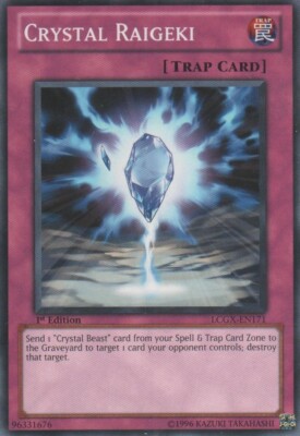 Crystal Raigeki - LCGX-EN171 - Common - 1st Edition x1 - Lightly Played-image