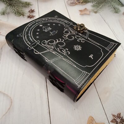Leather Journal Door of During Notebook Sketchbook rustic journal Travel journal-image