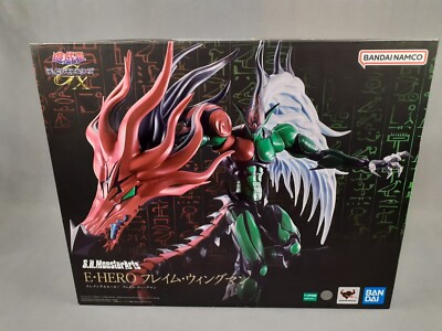 S.H.MonsterArts E. HERO Flame Wingman Yu-Gi-Oh! Duel Monsters GX Bandai NEW-image