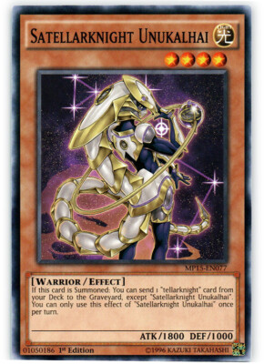 Yugioh! LP Satellarknight Unukalhai - MP15-EN077 - Common - 1st Edition Lightly -image