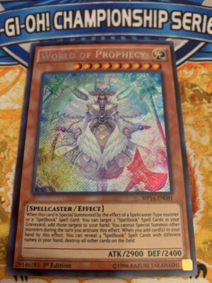Yu-Gi-Oh! World of Prophecy MP14-EN081 1ST EDITION NM NEVER PLAYED!!!-image