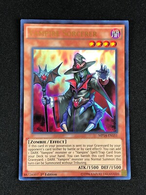 YUGIOH VAMPIRE SORCERER MP14-EN151 1ST ULTRA-image