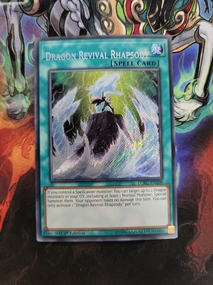 MISPRINT Yugioh Dragon Revival Rhapsody LCKC-EN109 Secret Rare 1st  NAME SHIFT-image