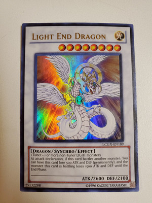 Light End Dragon LCGX-EN189 Ultra Rare Yugioh Card Unlimited Edition Mint -image