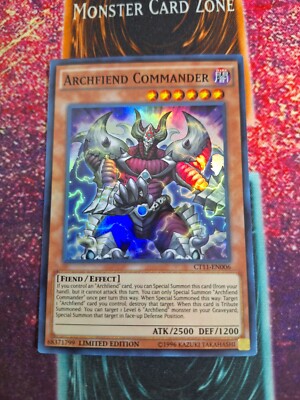 Yu-Gi-Oh! Archfiend Commander CT11-EN005 Limited Super Rare Near Mint-image