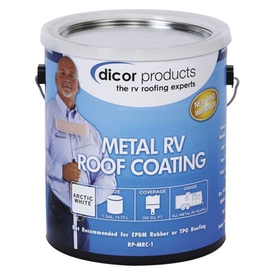 Dicor 128 oz. Elastomeric Polymer Arctic White Roof Coating-image