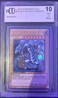 BCCG 10 Mint Or Better 2010 Legendary Coll. Blue Eyes White Dragon-image