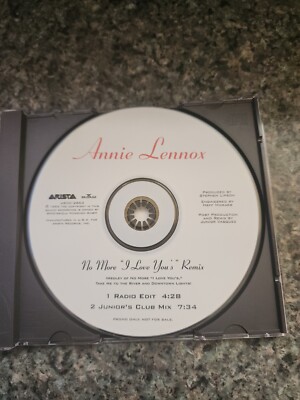 ANNIE LENNOX NO MORE I LOVE YOU'S REMIX 2 TRACK PROMO CD c525-image