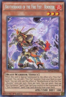 Brotherhood of the Fire Fist - Rooster - MP14-EN120 - Secret Rare - 1st Edition-image