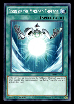 Yugioh Legendary Duelists: Rage of Ra #LED7-EN049 Boon of the Meklord Emperor-image