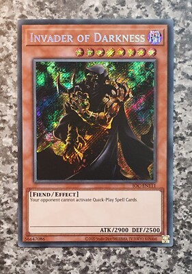 Yugioh IOC-EN111 Invader of Darkness Secret Rare MINT-image