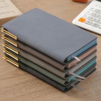 PU Leather Journal A6 Notebook Lined Paper Writing Diary Planner 240 Pages-image