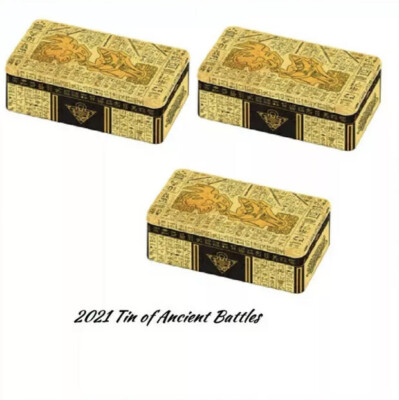 🔥 3x YU-GI-OH MEGA TIN 2021 TIN OF ANCIENT BATTLES ~FAST SHIPPING!-image
