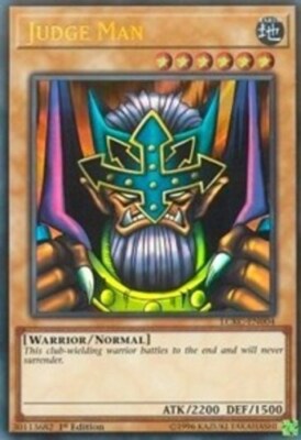 Yugioh! LP Judge Man - LCKC-EN004 - Ultra Rare - 1st Edition Lightly Played, Eng-image